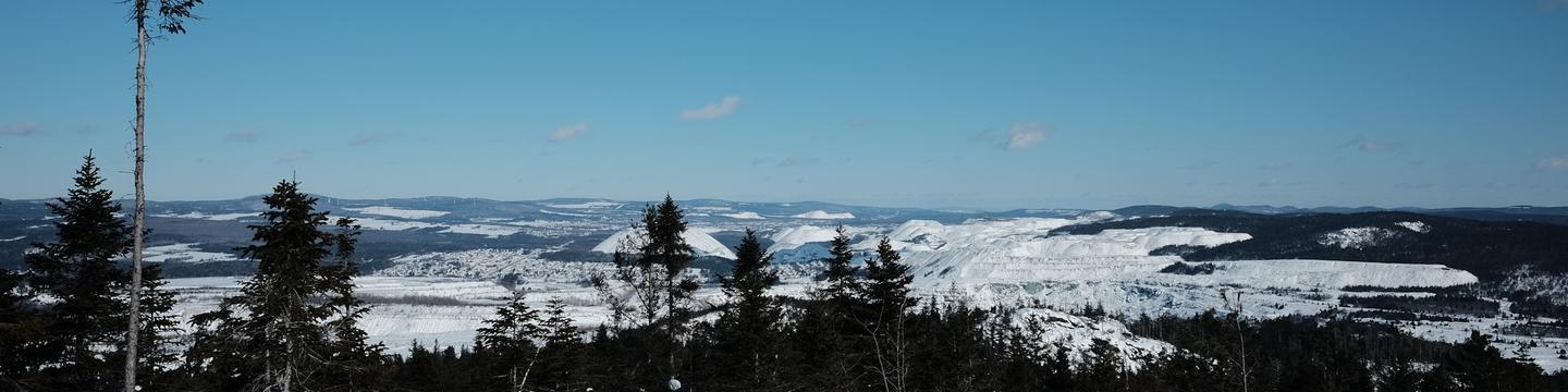 Vue du sommet du mont Caribou - Sentiers pédestres des 3 Monts